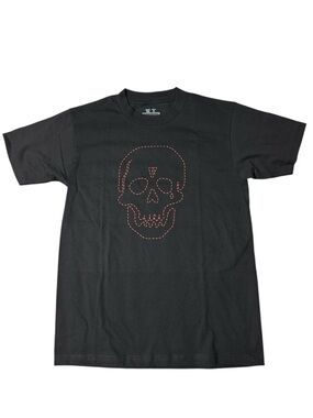 Vlone x Neighborhood Skull Tee Black Red Graphic Shirt Size M NWT